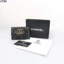 샤* 19 똑딱이 카드 지갑 블랙