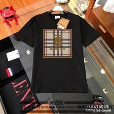 버** B 박스 체크 티셔츠