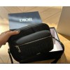 디* Rider 20 지퍼 메신저백 블랙 Di0r Gravity 가죽  블랙 그레인 송아지 가죽풀박스
