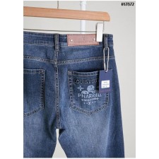 루* LV 참 다미에 슬림핏 데님 팬츠