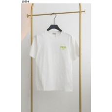 디* 그린 로고 캐주얼핏 라운드 티셔츠