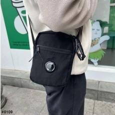 C* 컴퍼니 가먼트다잉 나일론 렌즈와펜 크로스백