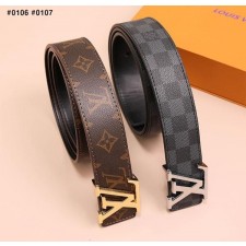 루* LV이니셜 다미에 버클 2종 벨트