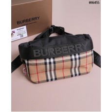 버** 클래식 체크 벨트 백