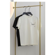 메* 마르지엘라 테이프 프린팅 라운드 반 팔 티셔츠