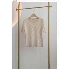 디* 오블리크 패턴 큐빅 니트