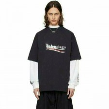 발**** 폴리티컬 스텐실 티셔츠