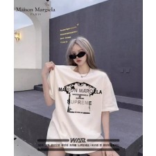 메* 마르지엘라 supreme 로고 디자인 반팔 티셔츠