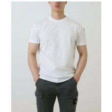 프** 사선 지퍼 포인트 라운드 티셔츠