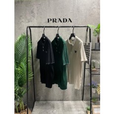 프** 스티치 펀칭 카라 니트반팔