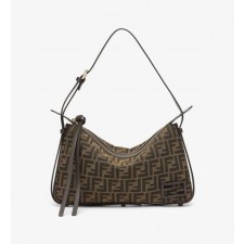 펜* 심플리 미디엄 브라운 FF 자카드 패브릭 백 8BR829AFPMF1GL7풀박스