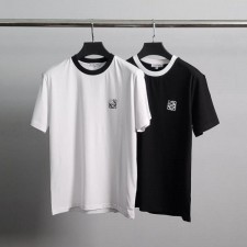 로** 엠보로고 배색 라운드 반팔티