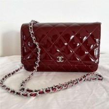 샤* 페이던트 WOC 미니 버건디 은장 크로스백 L671348 풀박스