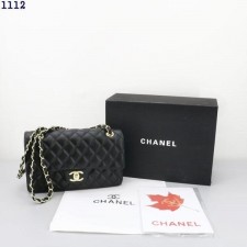 샤* 클래식 미디움 플랩백 램스킨  골드 메탈 그레이