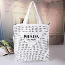 프** 라피아 토트