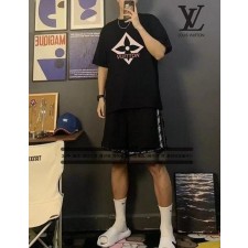 루* 시그니처 앞뒤 패턴로고 반팔티셔츠