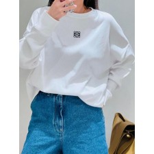 로** 25 아나그램 스몰로고 골지 맨투맨  수입