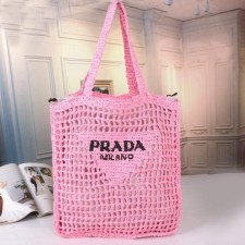 프** 라피아 토트