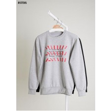 메* 마르지엘라 레드 테이프 프린팅 크루넥 맨투맨 티셔츠