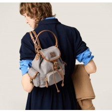 미*** 수입 캔버스 및 가죽 백팩 ㅡ알루미늄브랜디ㅡ