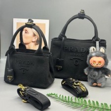 프** 코튼 캔버스 토트백