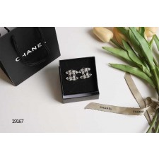 샤* CC패턴로고 실버 이어링