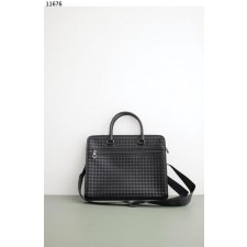 보** 레더 스퀘어 인트레치아토 브리프케이스