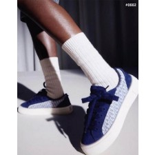 디* 스웨이드 자카드 네이비 블루