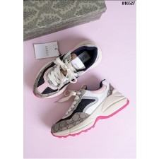 구* GG 라이톤 레더 스니커즈 핑크베이지