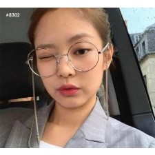 샤* 빈티지 라운드 체인 실버 안경