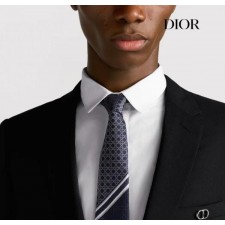 디* 스트라이프 까나쥬 실크 넥타이