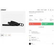 디* 새들 벨트 블랙