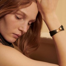 에*** 가죽팔찌 미니 켈리 더블투어