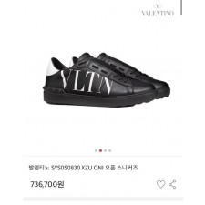 발*** VLTN 히든 검정 화이트탭 스니커즈