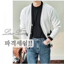 로* 피아나 헨드메이드 트위드 가디건