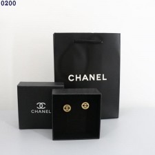 샤* 로고 메탈 골드 귀걸이