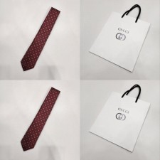 구* 폴카 도트 실크 넥타이