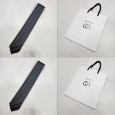 구* 인터로킹 G 사선로고 실크 넥타이