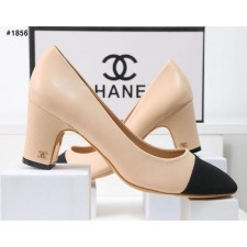 샤* 사이드 CC 로고 구두 힐