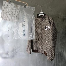 루* 모노그램 울 해링턴 블루종