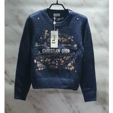 디* 로고꽃자수 니트