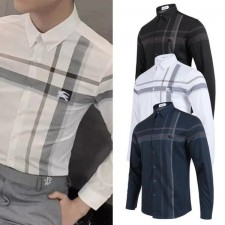 버** 기사자수 패턴 셔츠