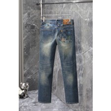 루* 멀티 자수 워싱스판 데님진수입최*고급