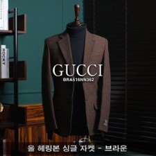 구* 울 헤링본 싱글 자켓