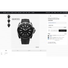 구* 다이브 아날로그 쿼츠 블랙 다이얼 블랙 40mm