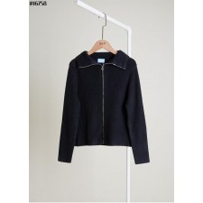 랑* 골프웨어 울 카라 니트 가디건