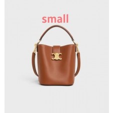 셀** NEW 스몰 루이즈백 부드러운 카프스킨 TAN 버킷백풀박스