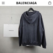 발**** 엠보로고 피그먼트 오버핏 후드집업