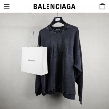 발**** 파리 로고 피그먼트 오버핏 맨투맨