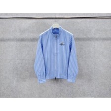 디* 은방울꽃(최상위버전) 자수 스트라이프 지퍼 셔츠